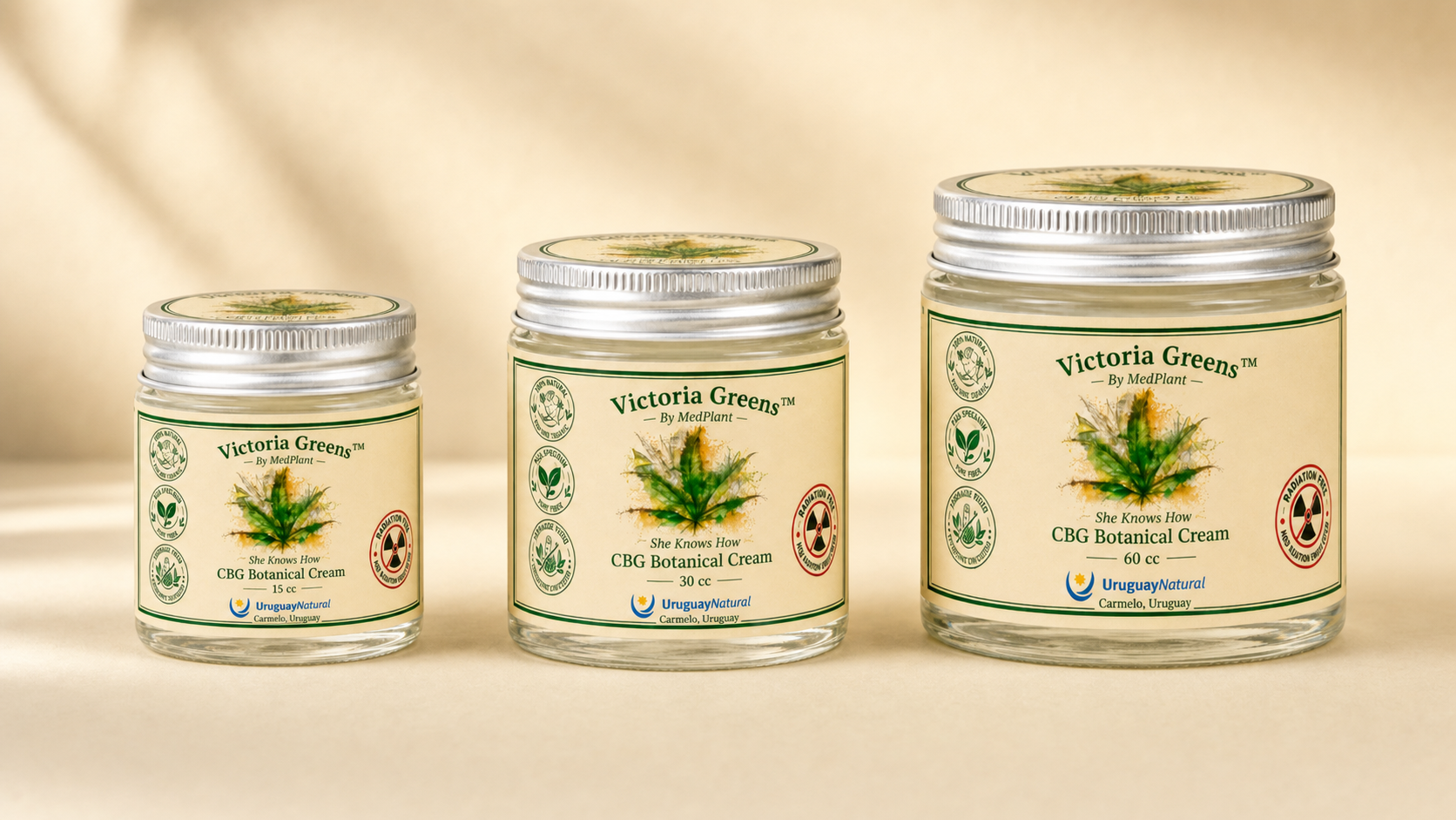 Victoria Greens CBG Botanical Cream — 15 ml, 30 ml, 60 ml